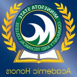 学术荣誉图形，M州立徽标在打开的书的顶部